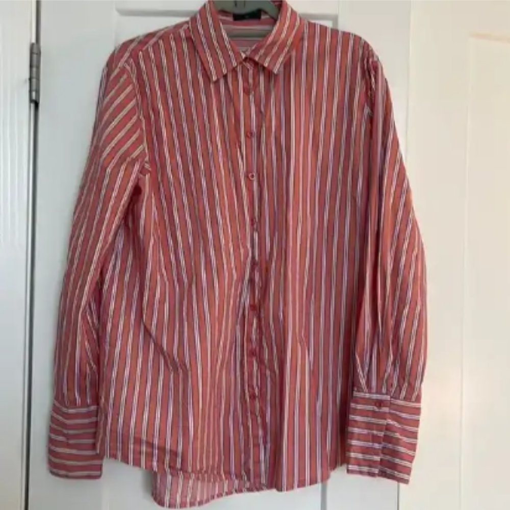 White Fox Boutique Striped Button Down Shirt